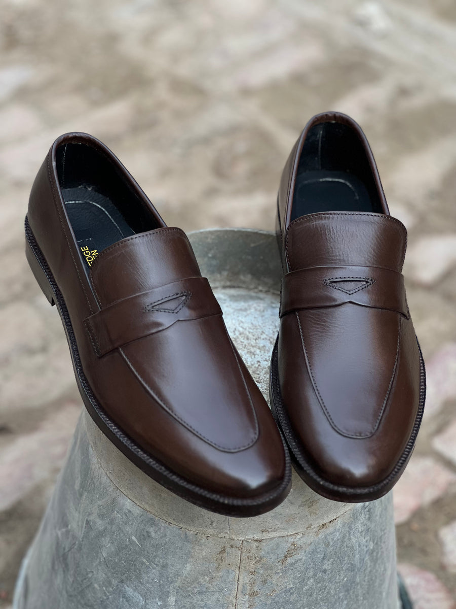 PEENY LOAFER BROWN LEATHER – WedgeMen